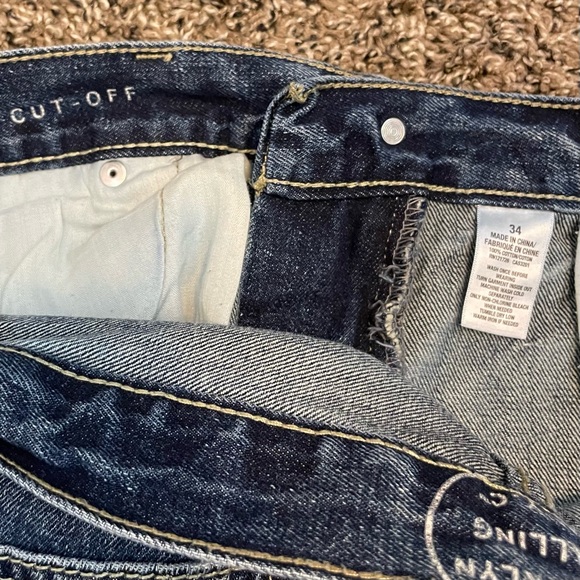 Brooklyn Calling N.Y.C Aeropostale Men’s Cut Off Jean/Denim Shorts Sz 34 - Picture 4 of 10